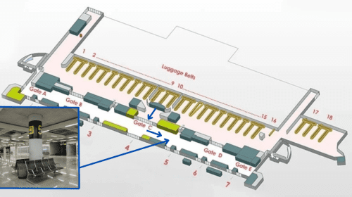 Mapa llegadas aeropuerto palma de mallorca